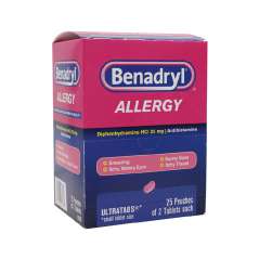 BENADRYL ALLERGY RELIEF 2 CT TABLET BOX