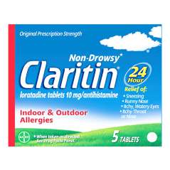 CLARITIN ALLERGY RELIEF 5 CT TABS
