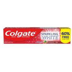 COLGATE TOOTHPASTE 2.5 OZ +1.5 OZ SPRK WHITE CINNAMINT + 60% FREE