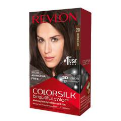 COLOR SILK HAIR COLOR 1 PK #20 BRWN BLACK
