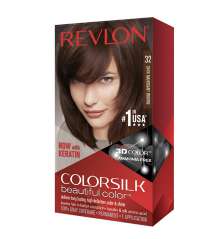 COLOR SILK HAIR COLOR 1 PK #32 DARK MAHOGANY BROWN