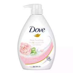 DOVE BODY WASH 33.8 OZ / 1 L ROSE SOOTHING