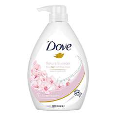 DOVE BODY WASH 33.8 OZ / 1 L SAKURA BLOSSOM & PINK SALT WITH PUMP