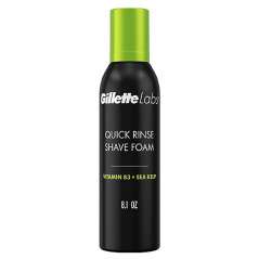GILLETTE LABS SHAVING FOAM 229 GM QUICK RINSE WITH VIT B3