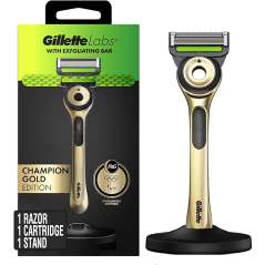 GILLETTE RAZOR 1 CT LABS WITH EXFOLIATING BARS GOLD EDITION