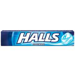 HALLS COUGH DROPS 9 CT COOL WAVE MENTHOL UK