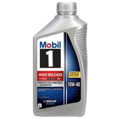 MOBIL 1 MOTOR OIL 1 QT 10W-40 HIGH MILEAGE