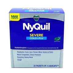 NYQUIL COLD & FLU LIQUID CAP 2 CT SEVERE MULTI SYMPTOM