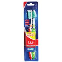 ORAL-B TOOTHBRUSH 1 PK SHINY CLEAN MEDIUM