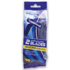 SIMPLY SMOOTH RAZORS FOR MEN 10 PK TWIN BLADE