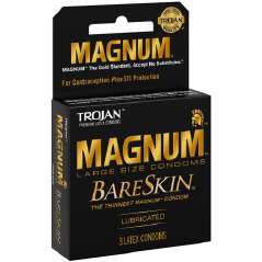 TROJAN CONDOM 3 CT MAGNUM BARESKIN