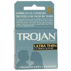 TROJAN CONDOM 3 CT ULTRA THIN GREY