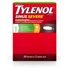 TYLENOL SINUS CAPLETS 50 CT BOX